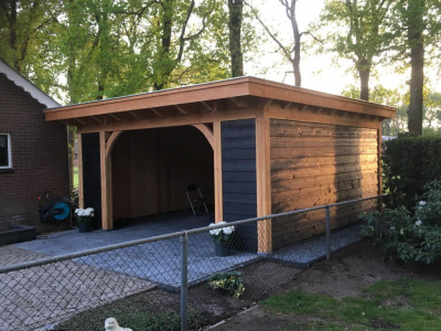Veranda in landelijke stijl